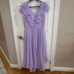 Chic Lavender High-Low Dress